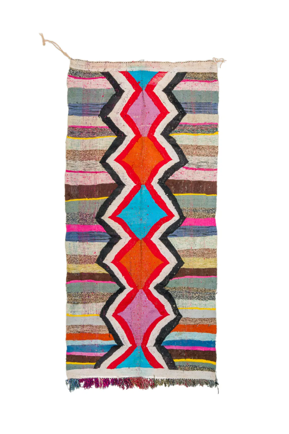 Marokkói Boucherouite szőnyeg 130 x 260 cm