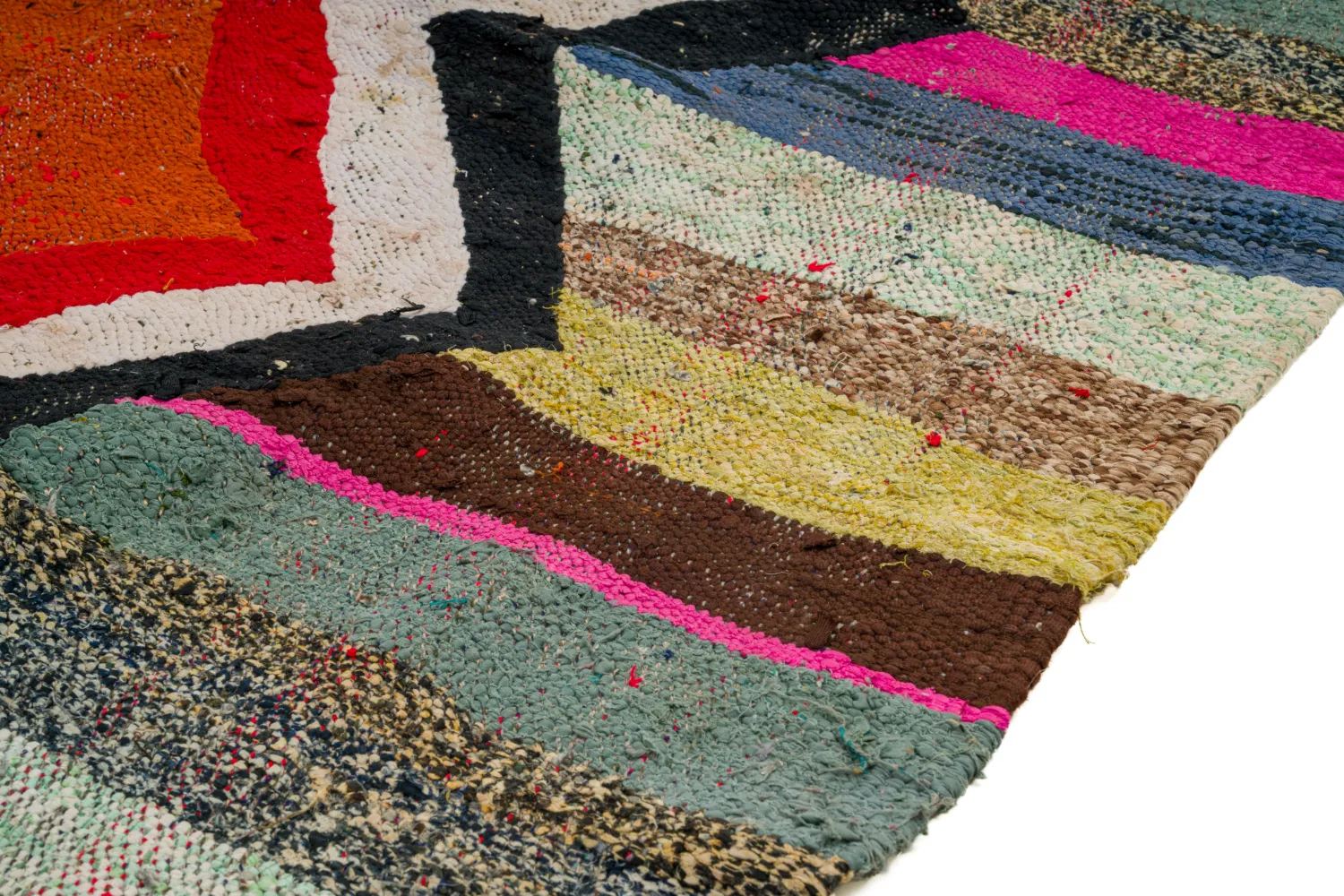 Marokkói Boucherouite szőnyeg 130 x 260 cm