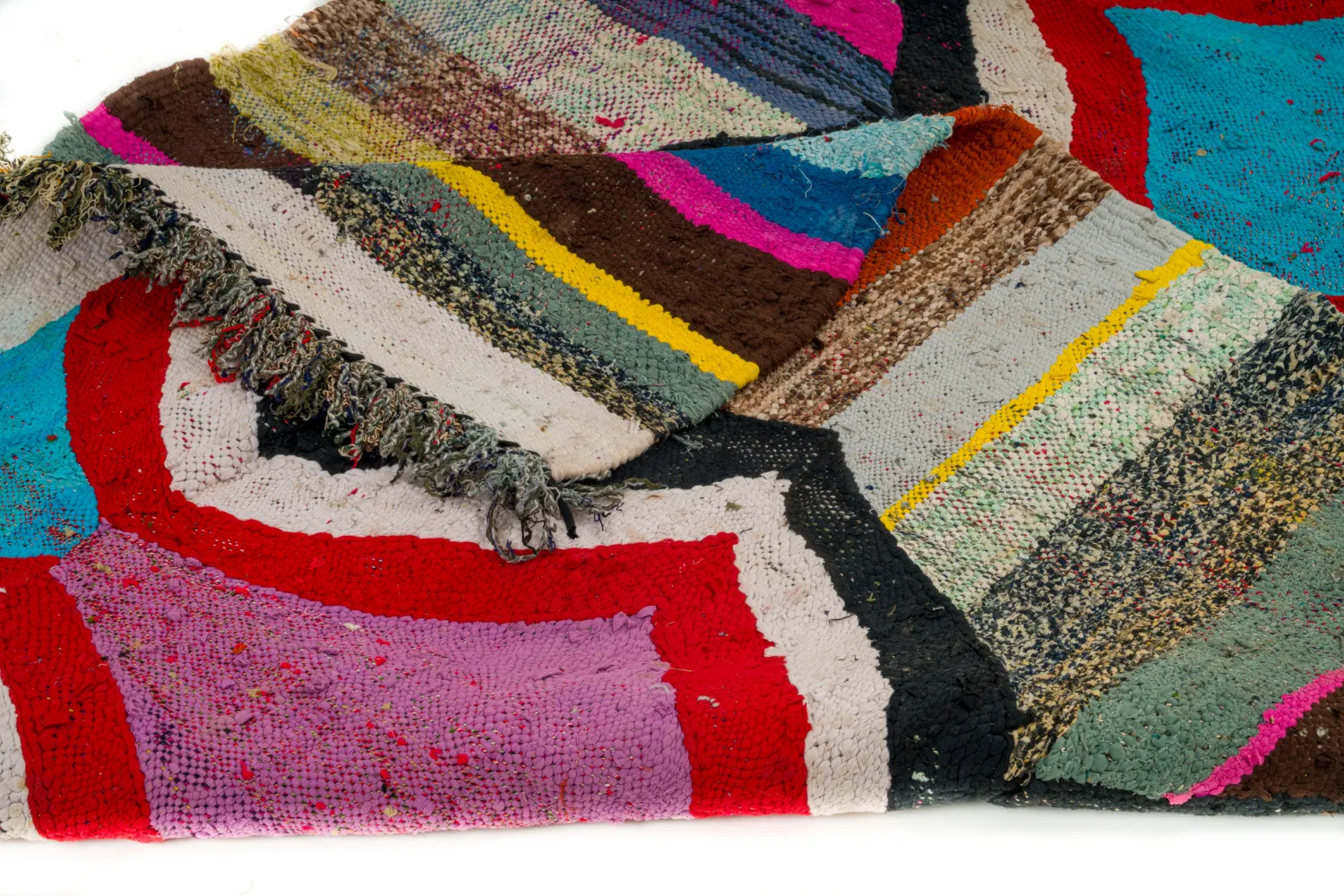 Marokkói Boucherouite szőnyeg 130 x 260 cm