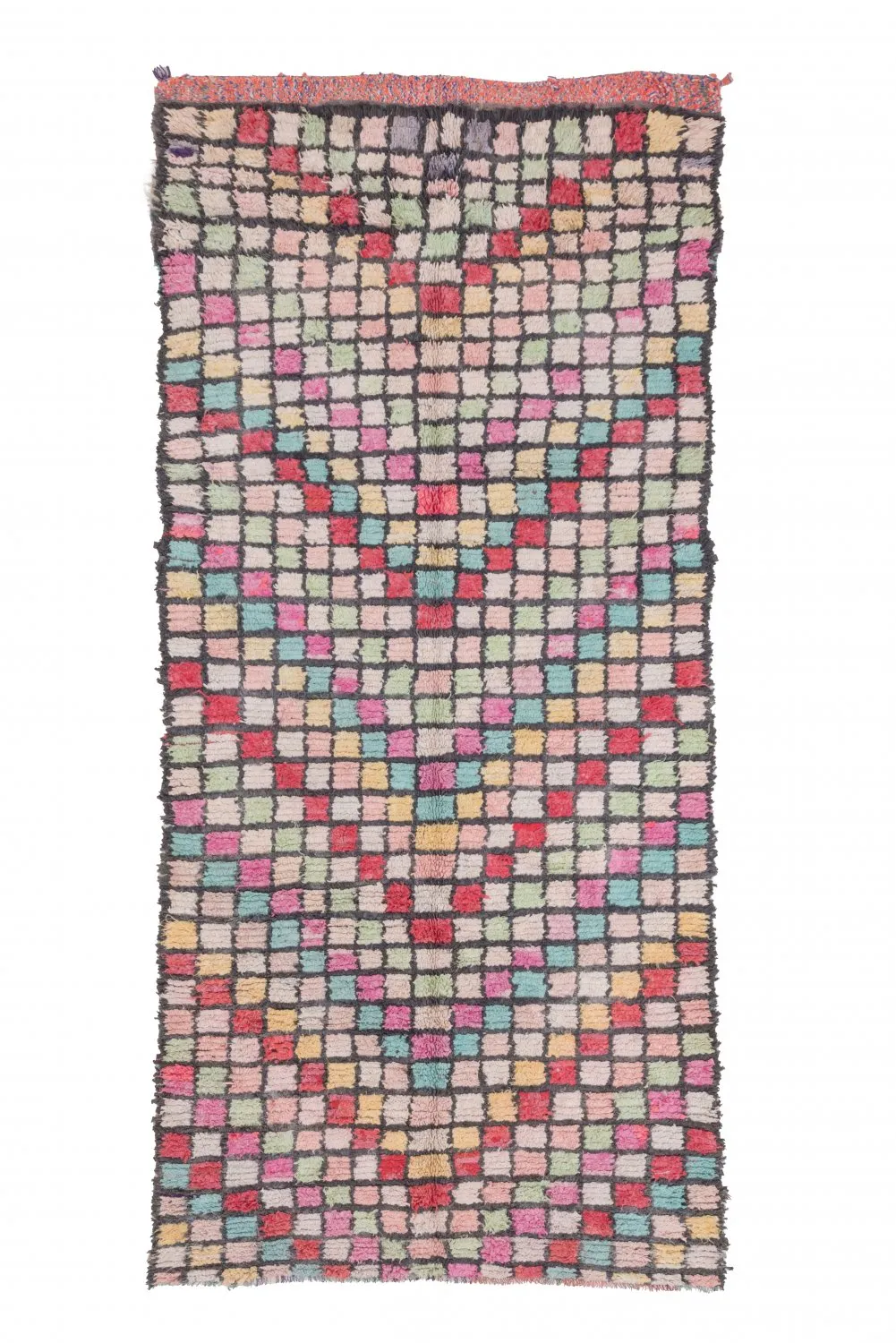 Marokkói Boucherouite szőnyeg 275 x 125 cm