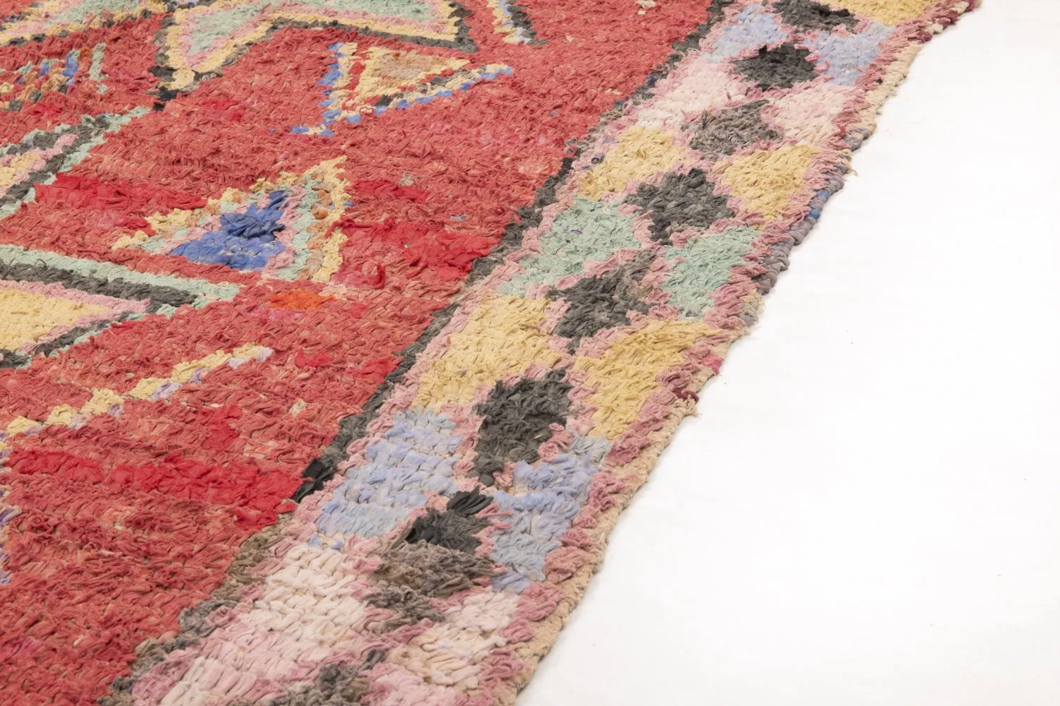 Marokkói Boucherouite szőnyeg 300 x 120 cm