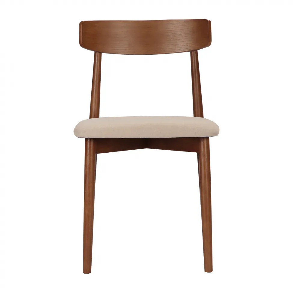 Szék - Ystad (dió/bézs) - 2 db