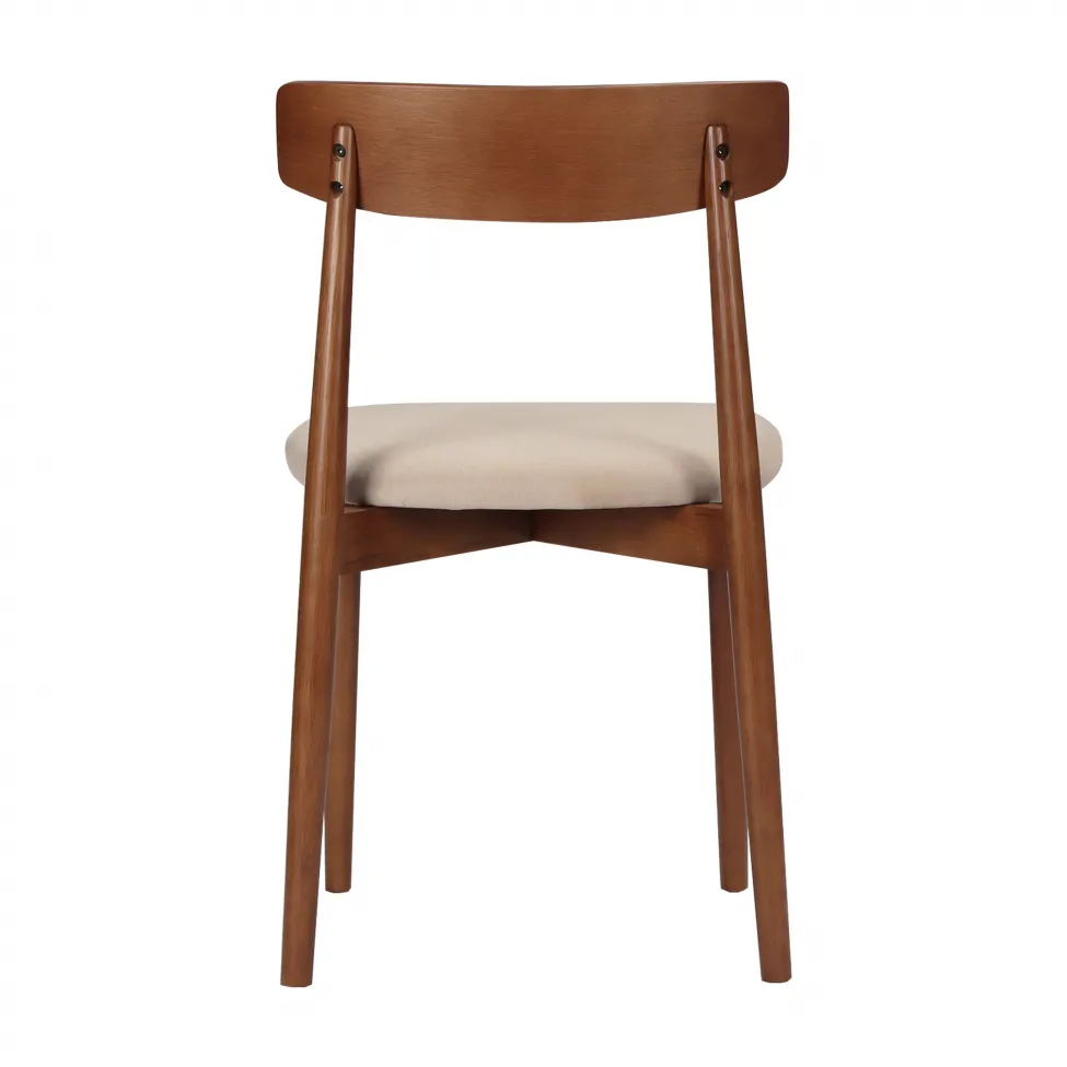 Szék - Ystad (dió/bézs) - 2 db