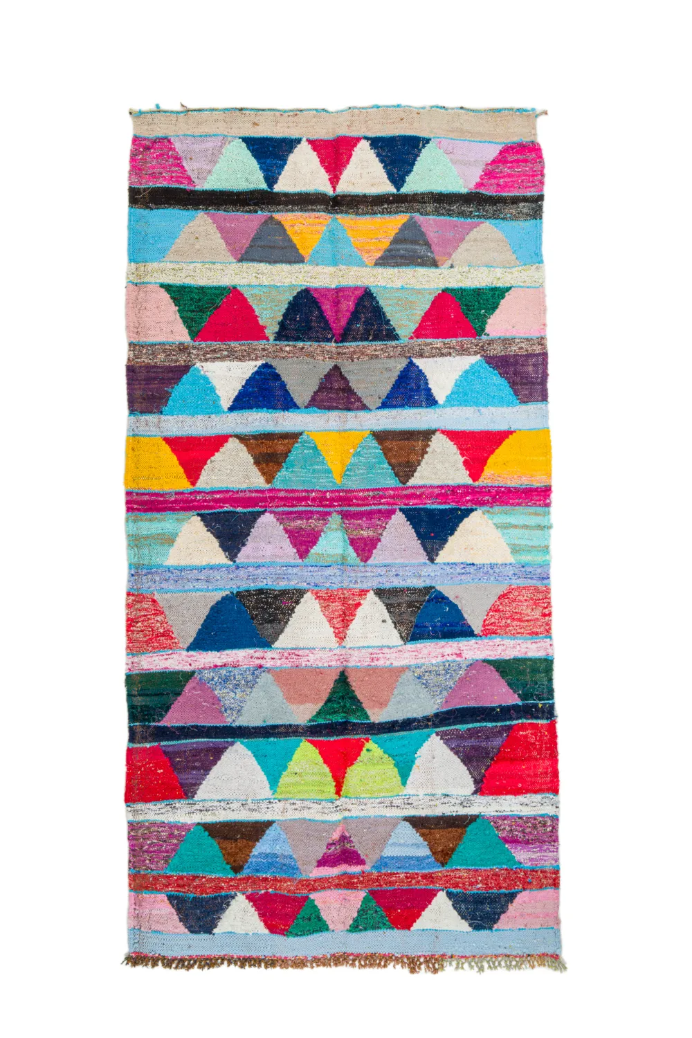 Marokkói Boucherouite szőnyeg 135 x 265 cm