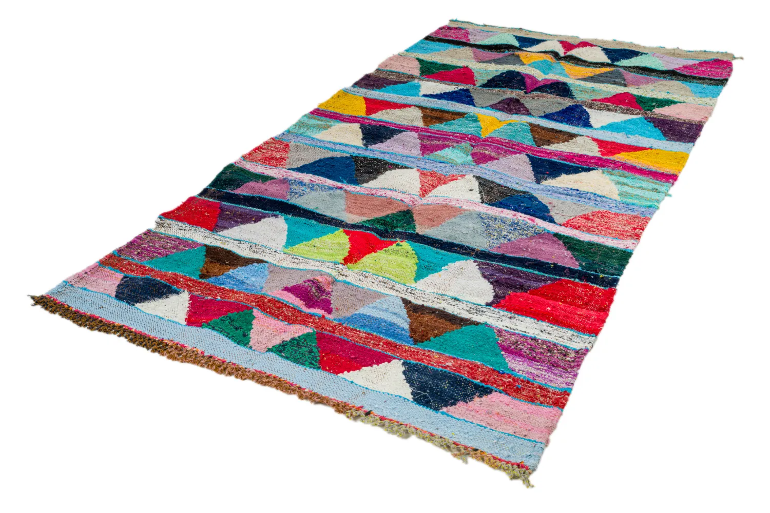 Marokkói Boucherouite szőnyeg 135 x 265 cm