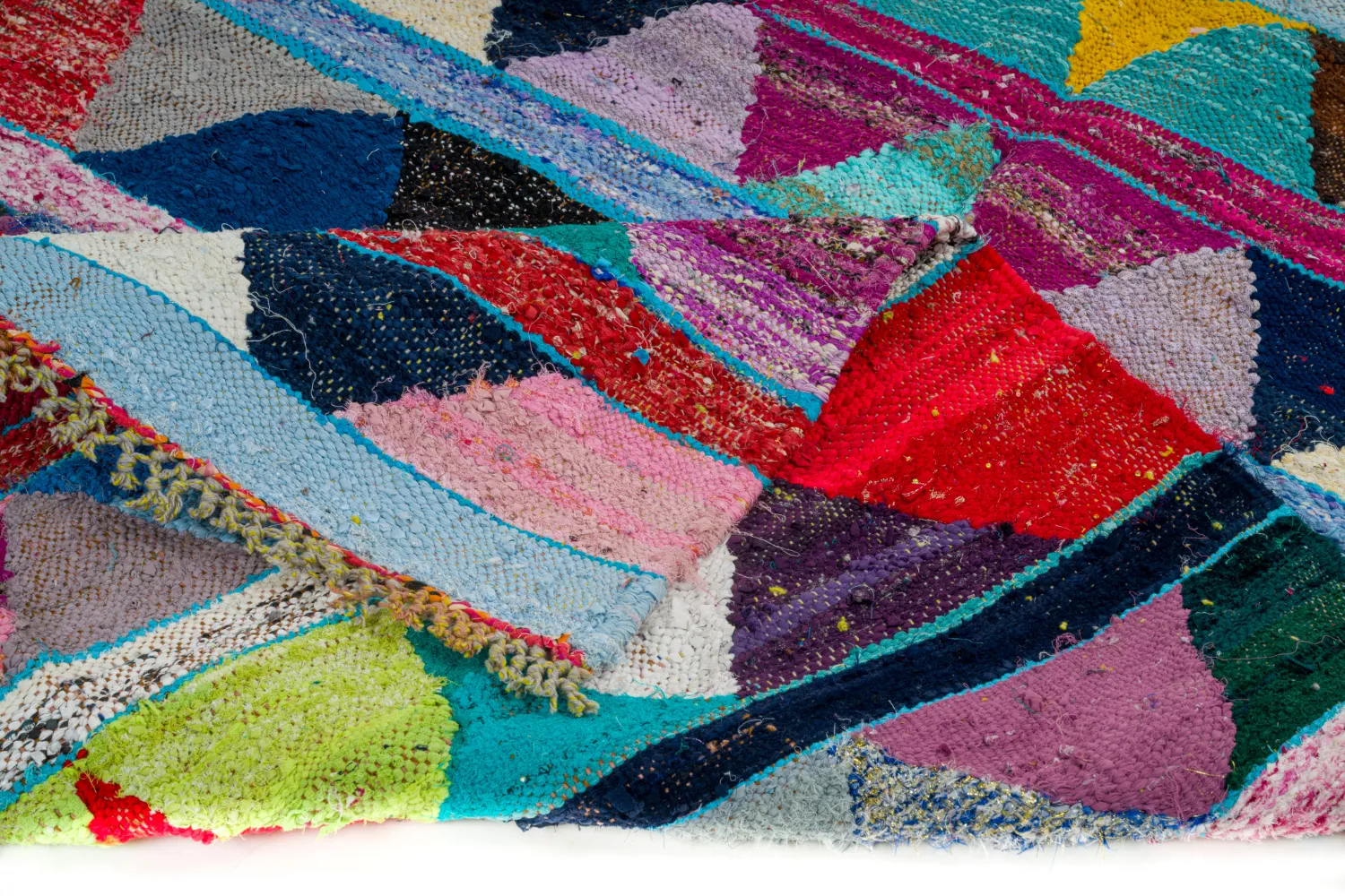 Marokkói Boucherouite szőnyeg 135 x 265 cm