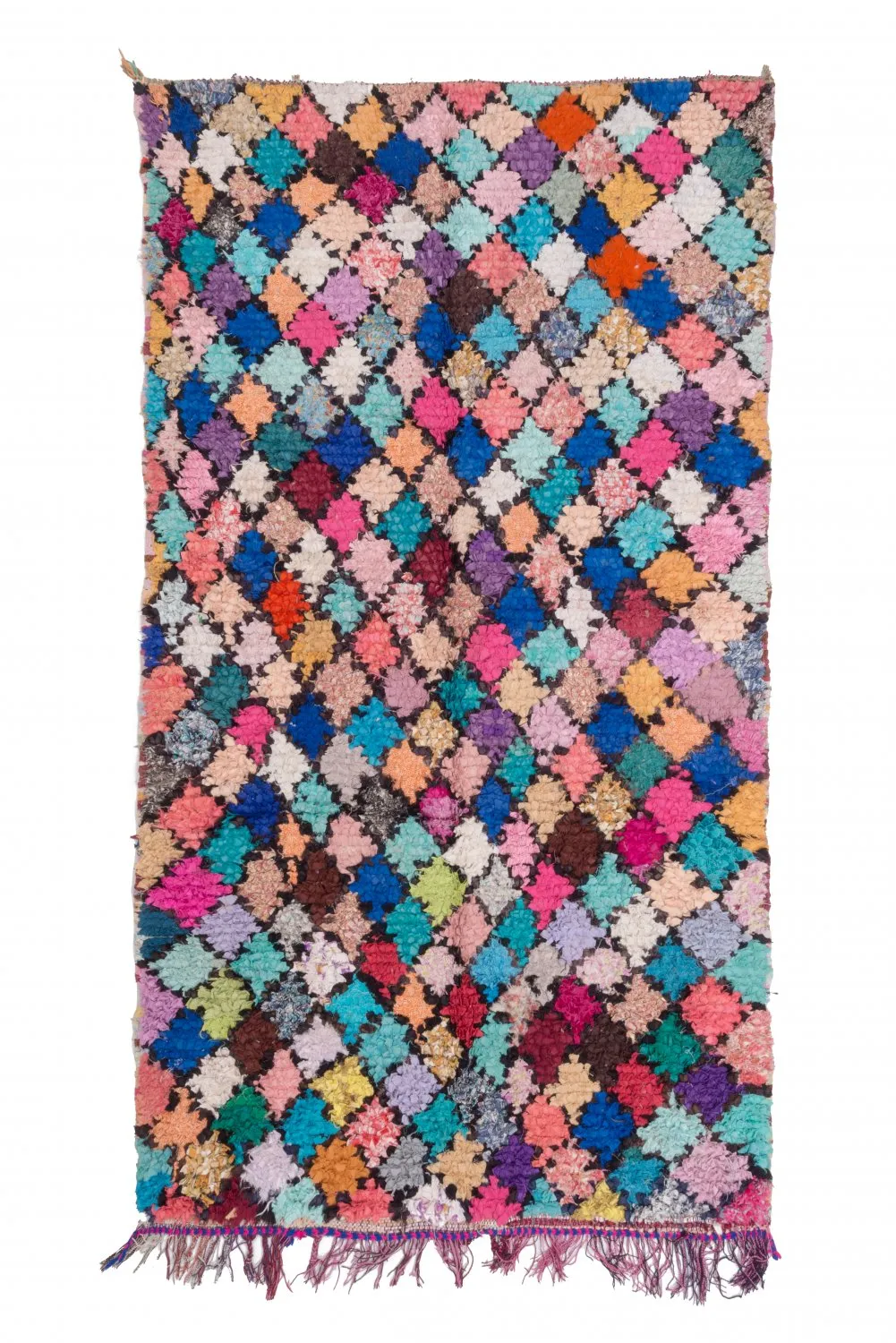 Marokkói Boucherouite szőnyeg 255 x 135 cm
