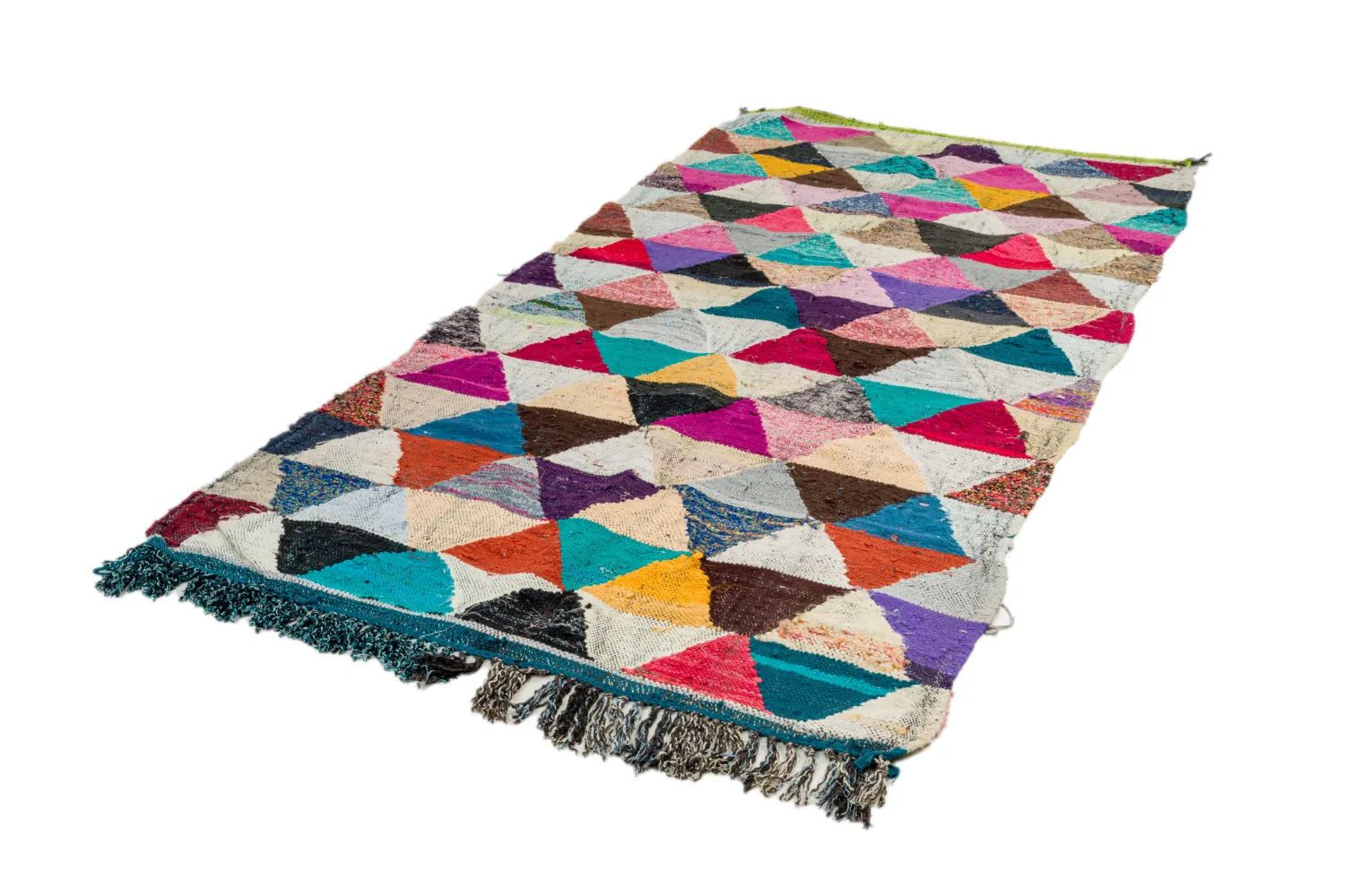 Marokkói Boucherouite szőnyeg 130 x 280 cm