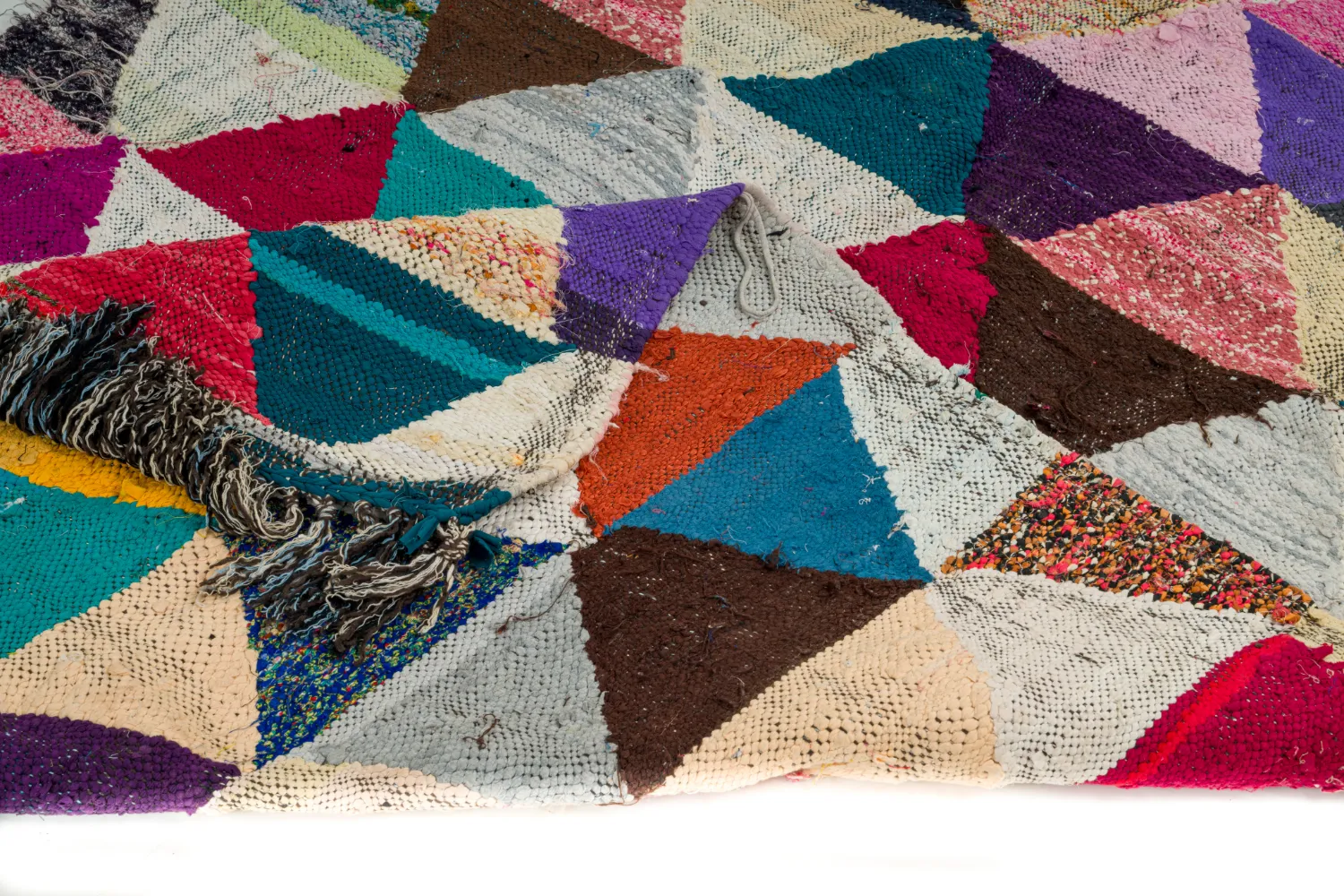 Marokkói Boucherouite szőnyeg 130 x 280 cm