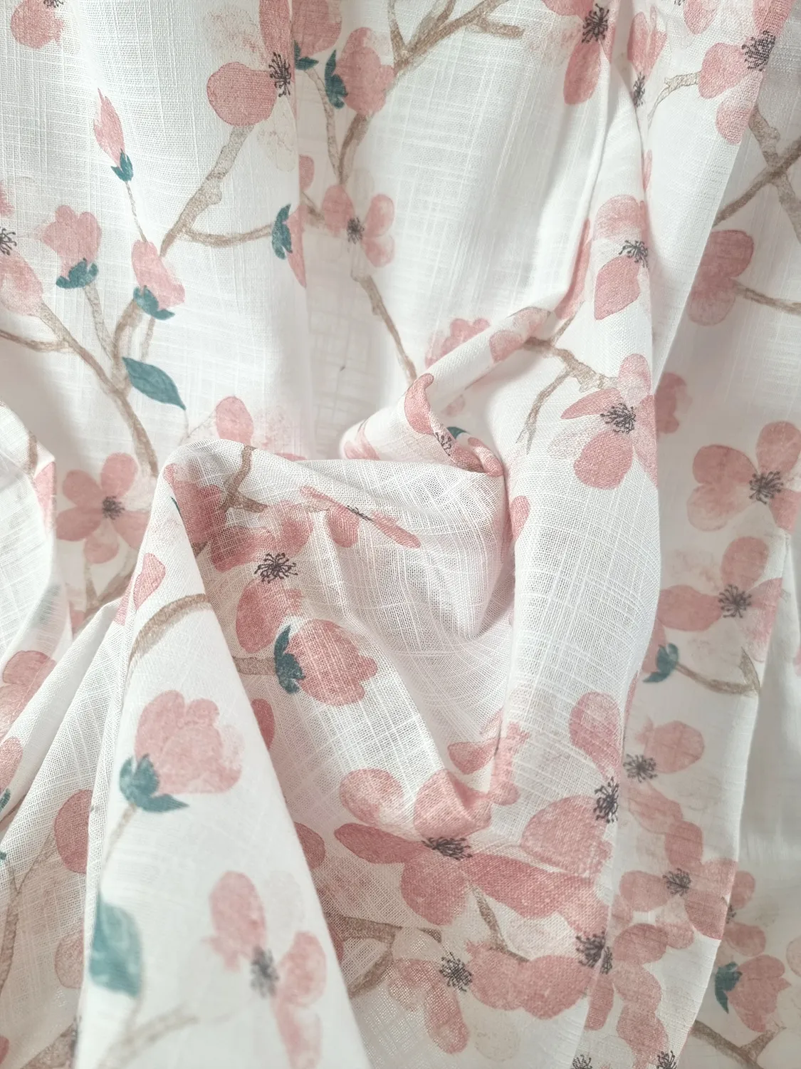 Függönyök - Pamutfüggöny - Pia-Li (rózsaszín)