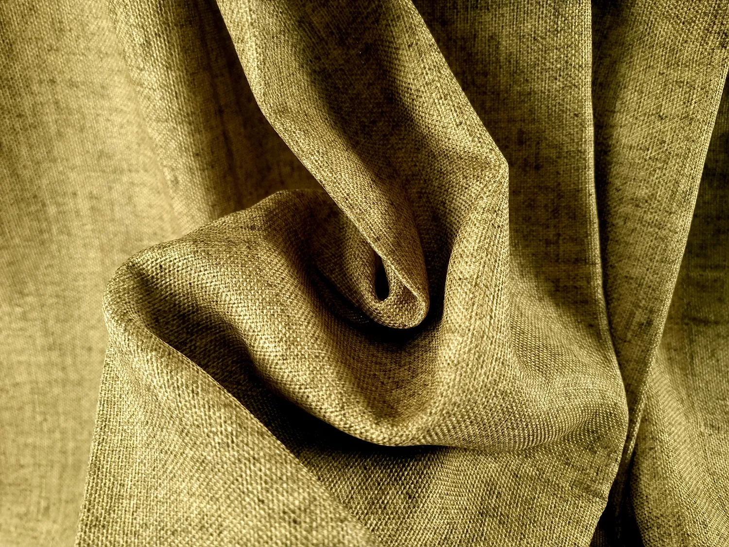 Függönyök - Vászonfüggöny Lindiwe (sárga)