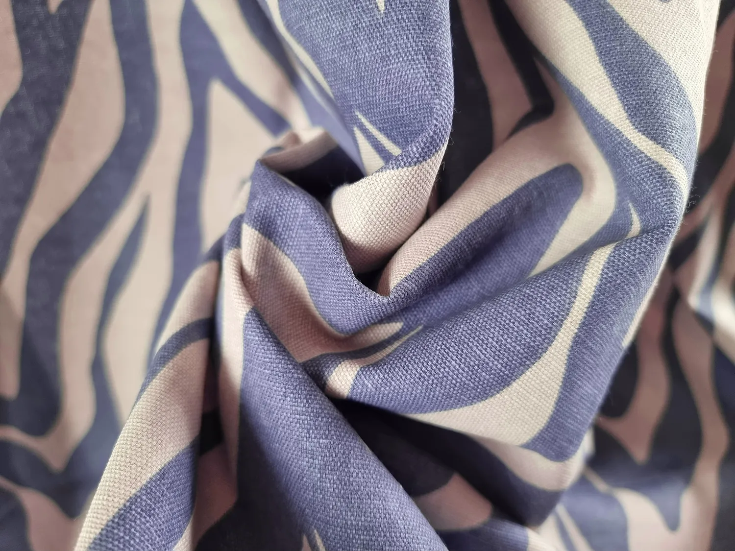 Függönyök - Pamutfüggöny Laura (kék)