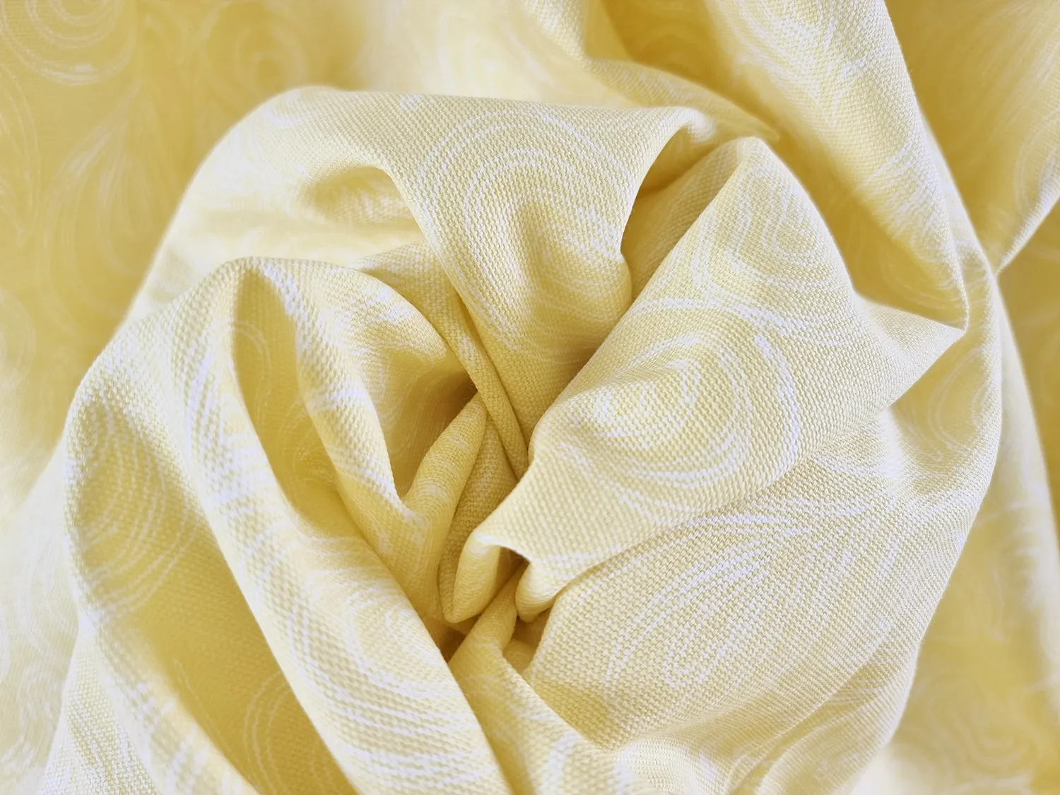 Függönyök - Pamutfüggöny Merja (sárga)