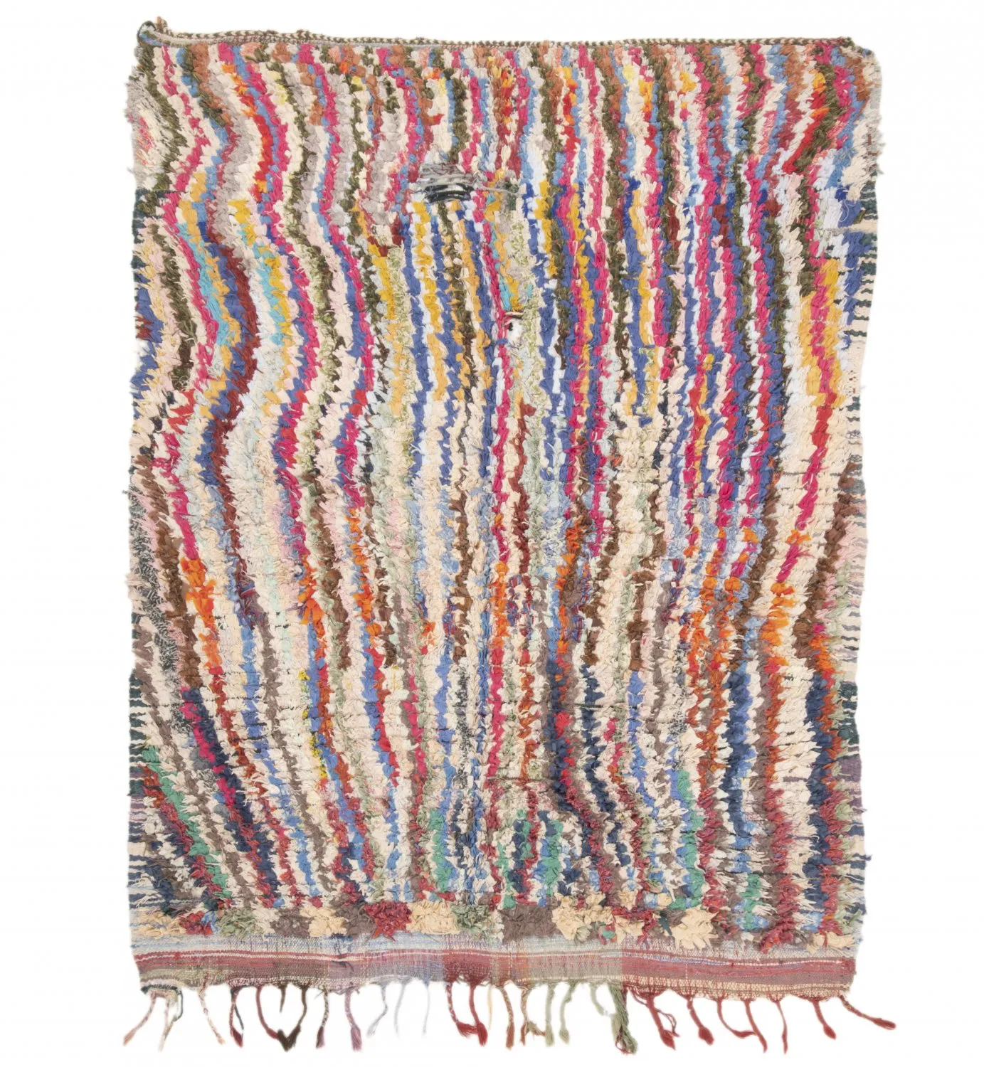 Marokkói Boucherouite szőnyeg 195 x 150 cm