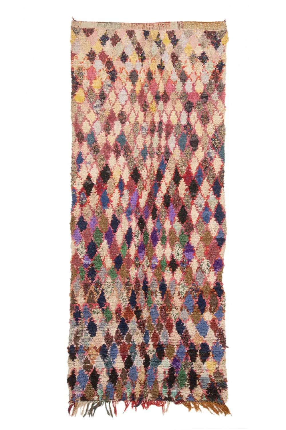 Marokkói Boucherouite szőnyeg 295 x 120 cm