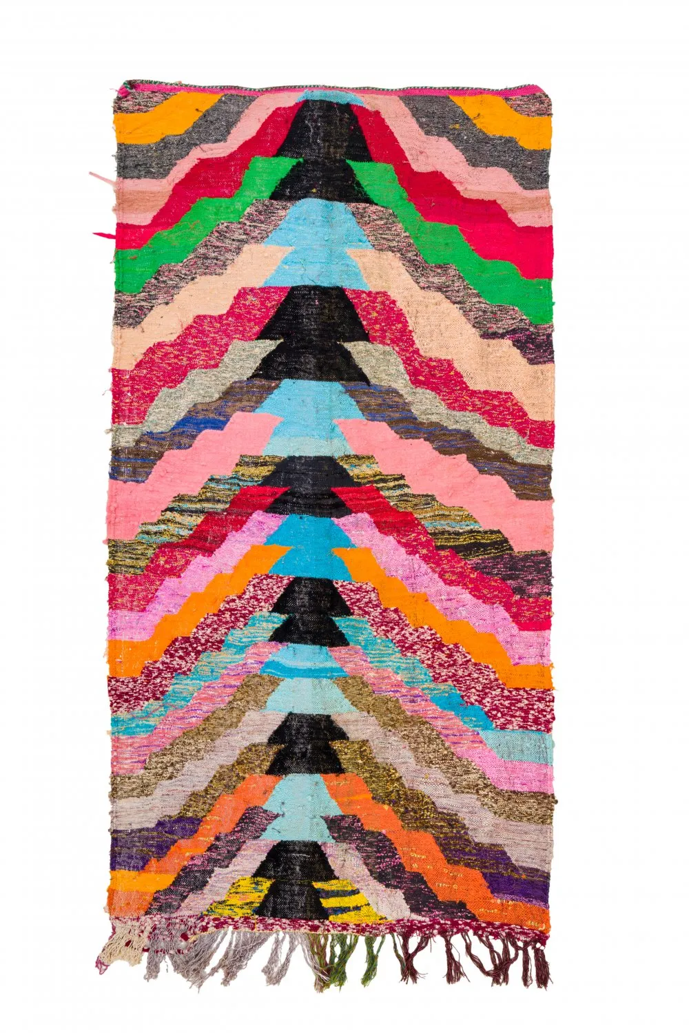 Marokkói Boucherouite szőnyeg 125 x 250 cm