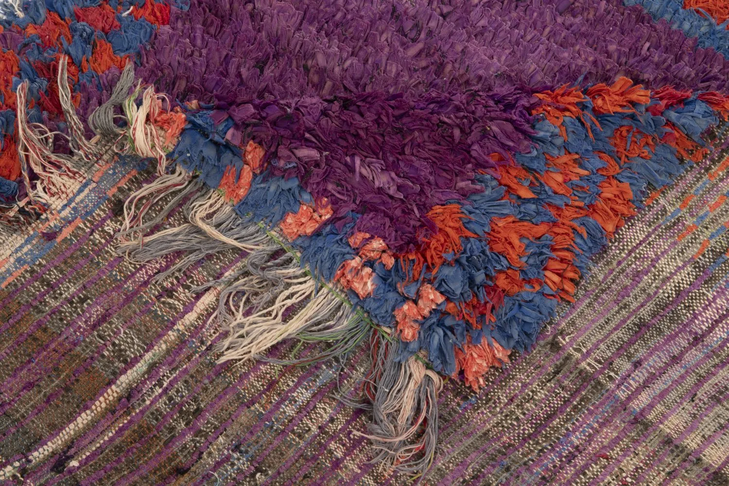 Marokkói Boucherouite szőnyeg 240 x 130 cm