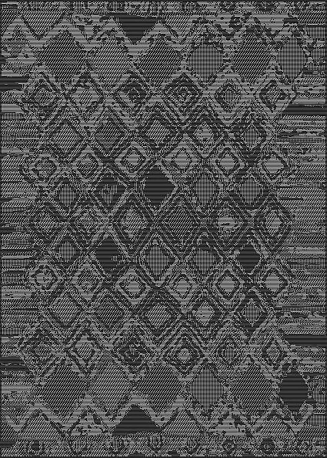 Beltéri és kültéri szőnyeg - Brussels Night (fekete)