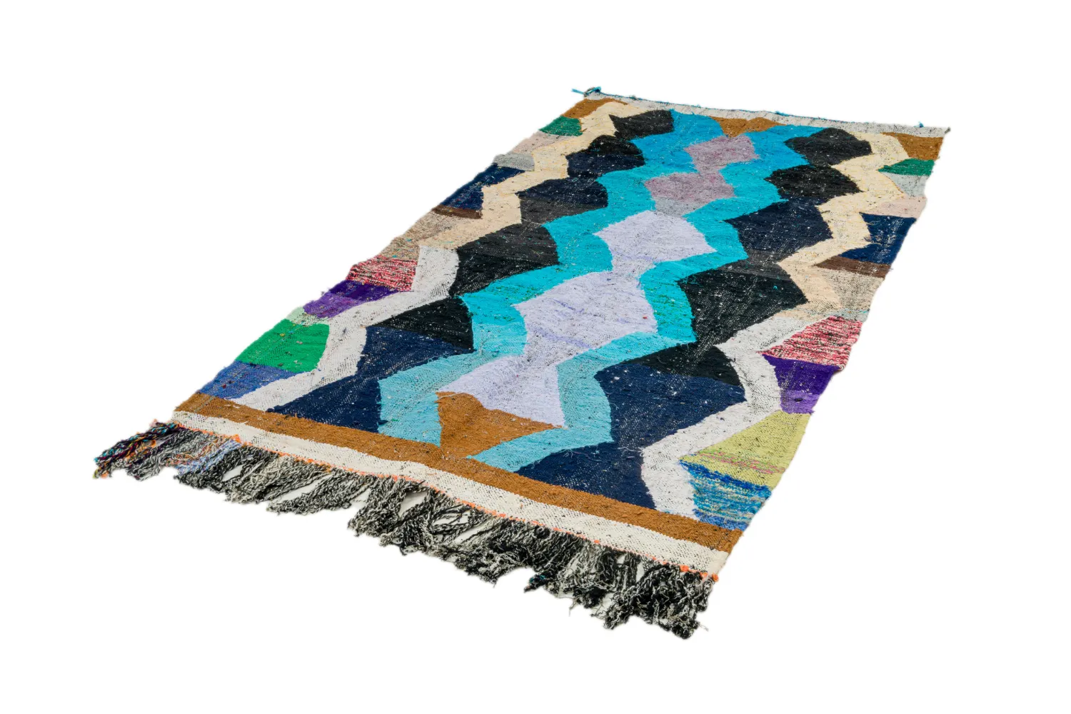 Marokkói Boucherouite szőnyeg 155 x 250 cm