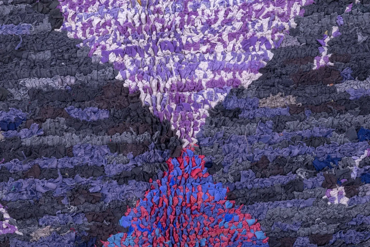 Marokkói Boucherouite szőnyeg 285 x 135 cm