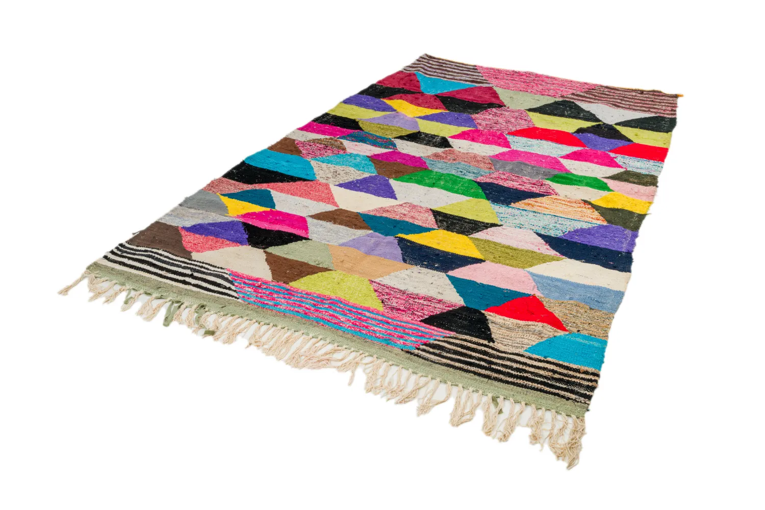 Marokkói Boucherouite szőnyeg 165 x 265 cm