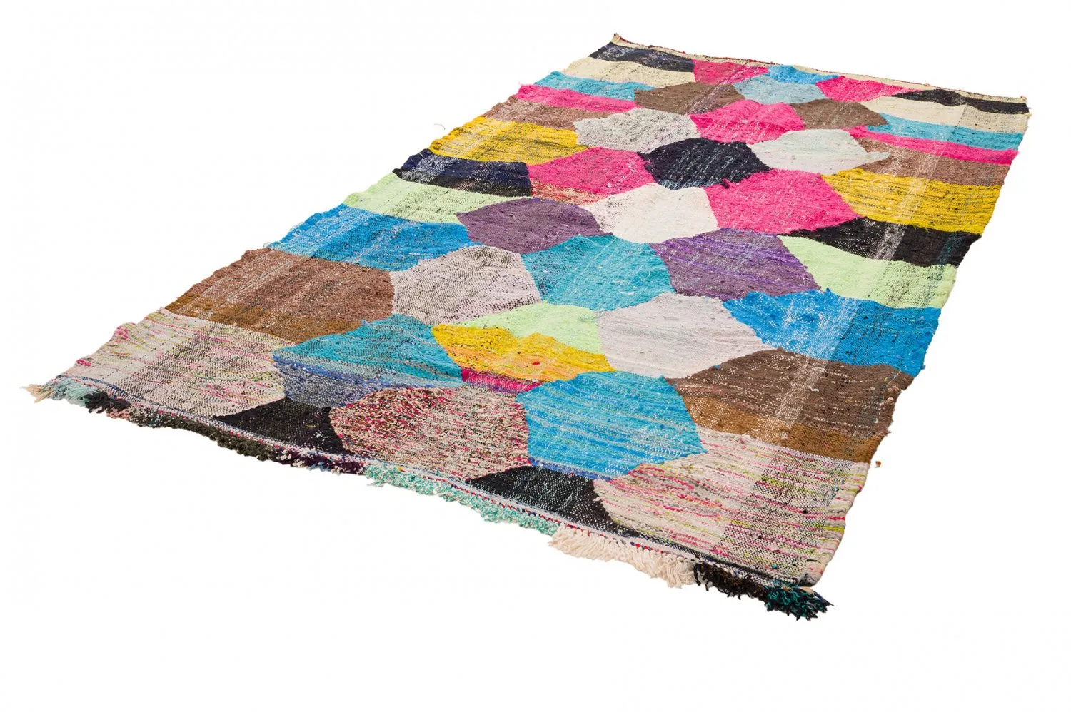 Marokkói Boucherouite szőnyeg 150 x 285 cm