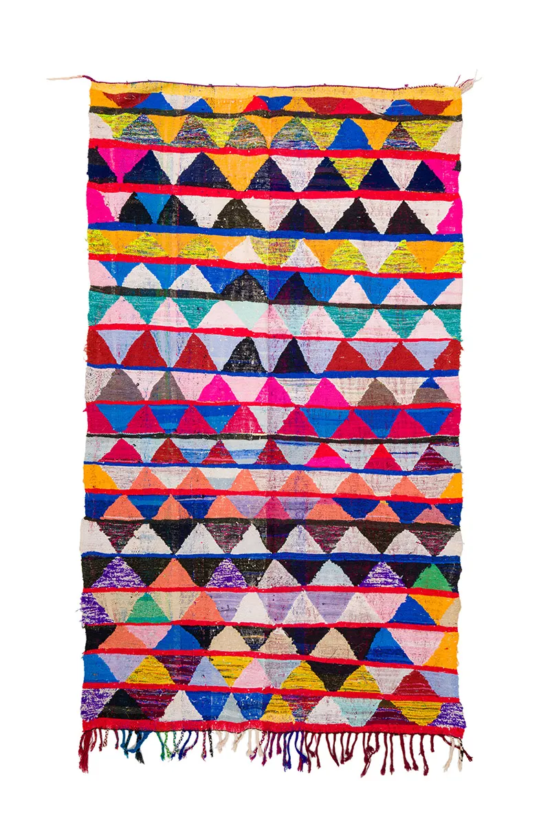 Marokkói Boucherouite szőnyeg 145 x 240 cm