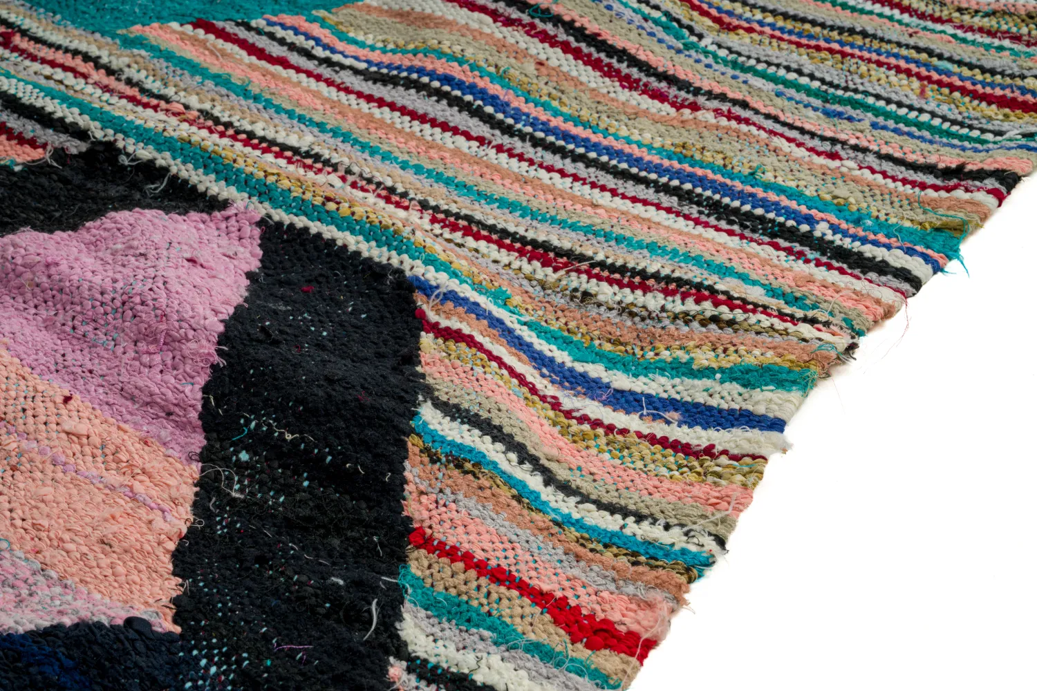 Marokkói Boucherouite szőnyeg 140 x 255 cm