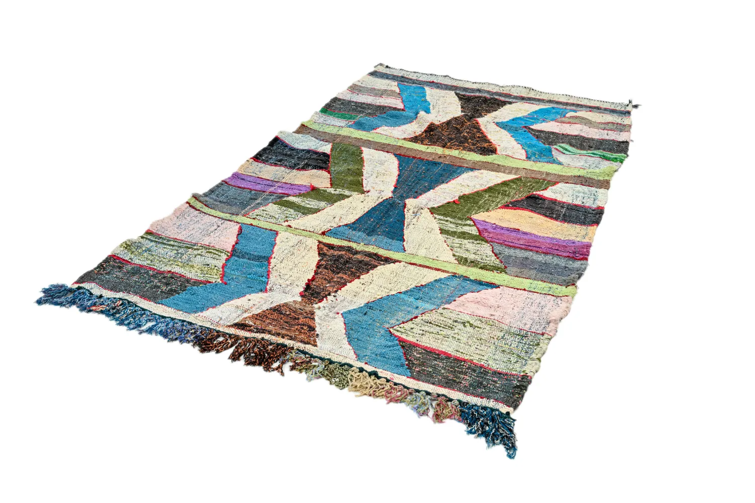 Marokkói Boucherouite szőnyeg 140 x 250 cm