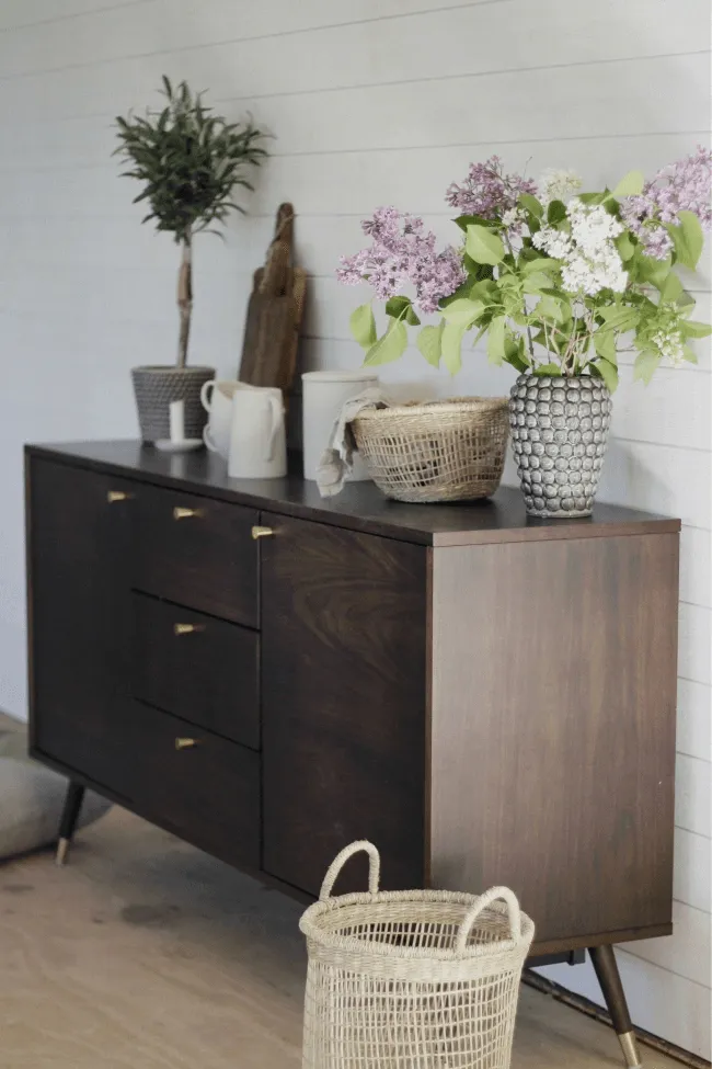 TV-állvány / Komód - Prime (dió/réz)