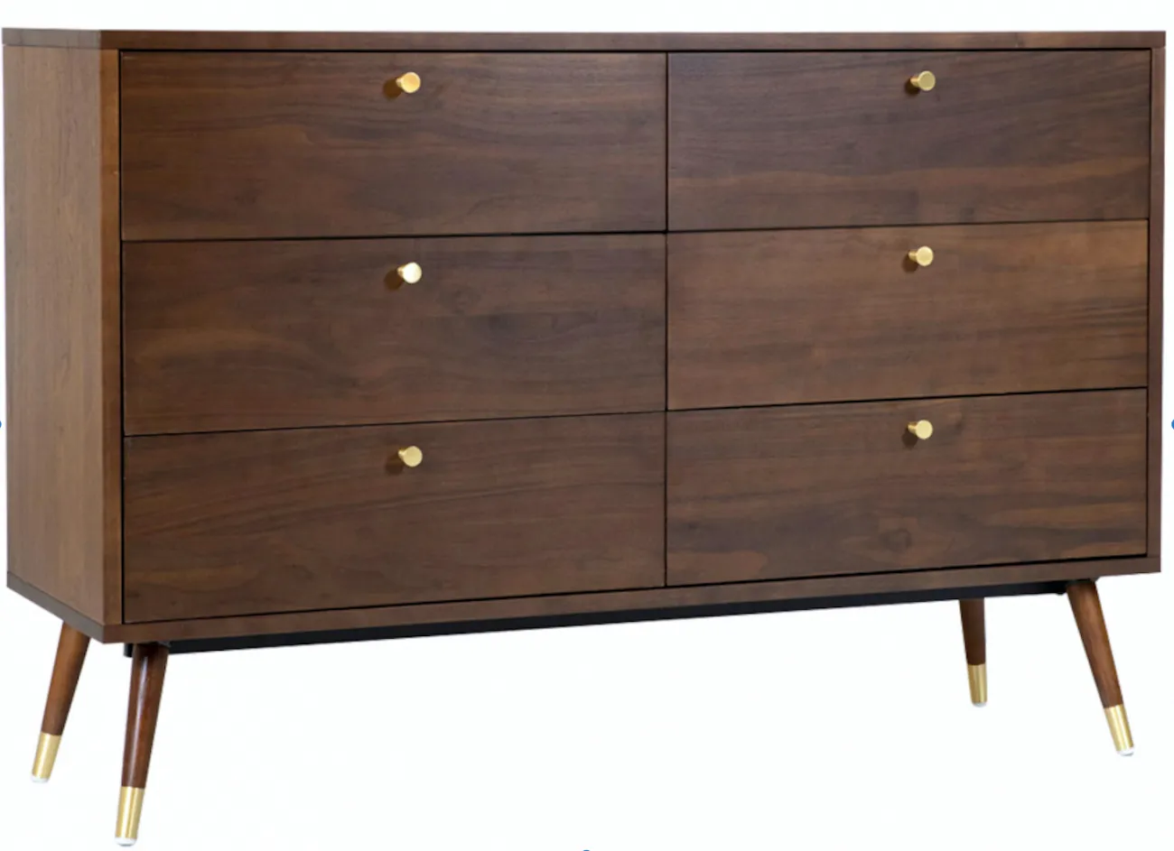 Öltöző - Prime - 6 drawers (dió/réz)