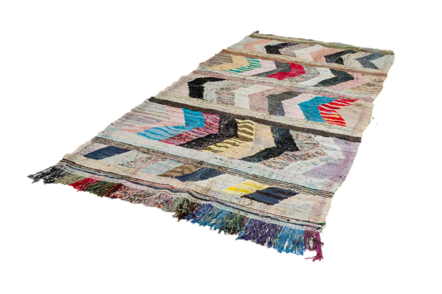 Marokkói Boucherouite szőnyeg 155 x 305 cm