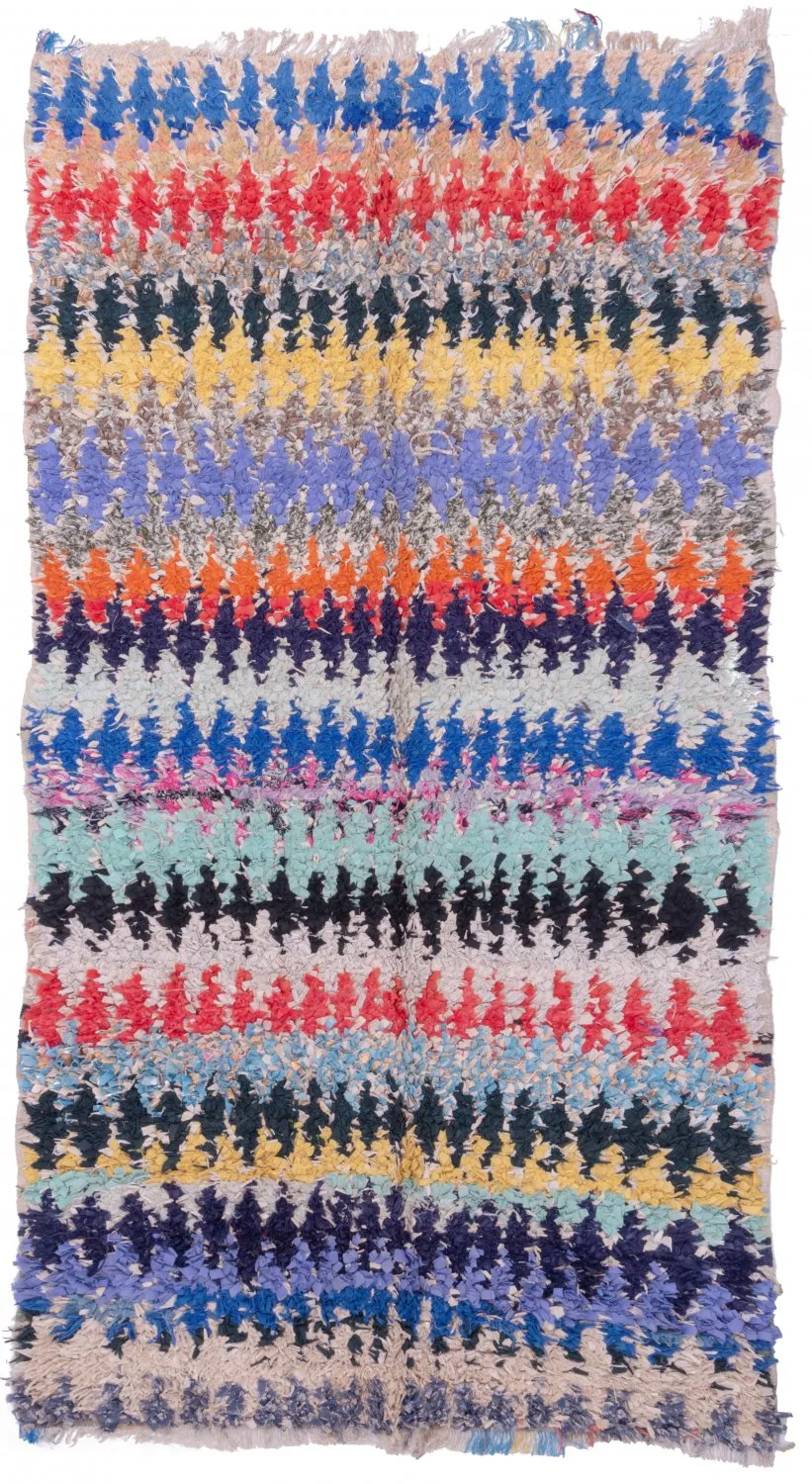 Marokkói Boucherouite szőnyeg 230 x 125 cm