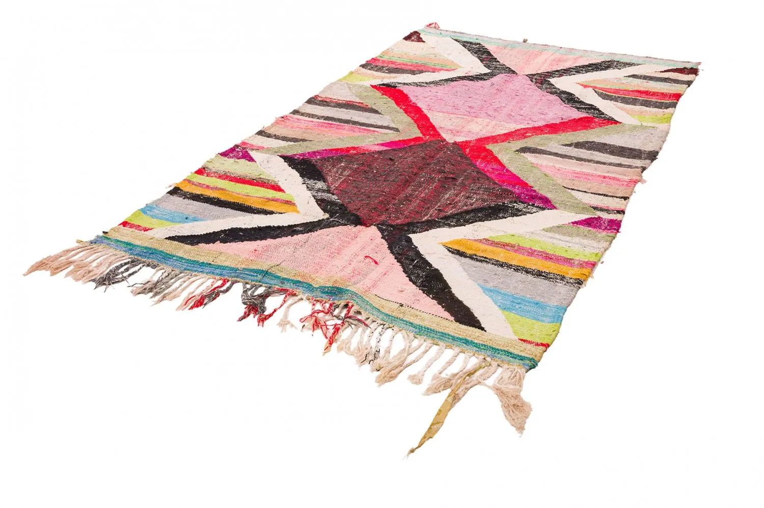 Marokkói Boucherouite szőnyeg 135 x 245 cm