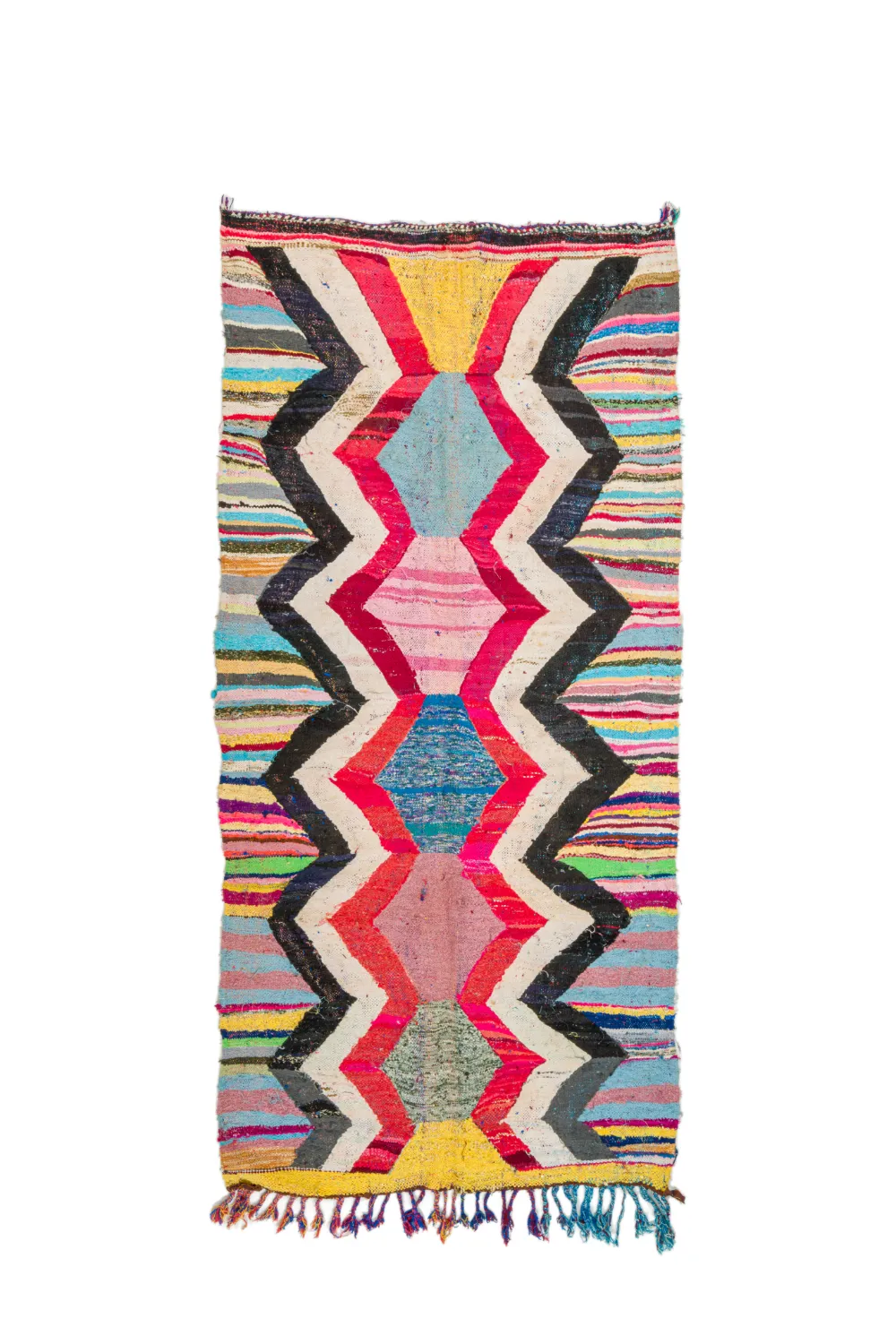 Marokkói Boucherouite szőnyeg 125 x 265 cm