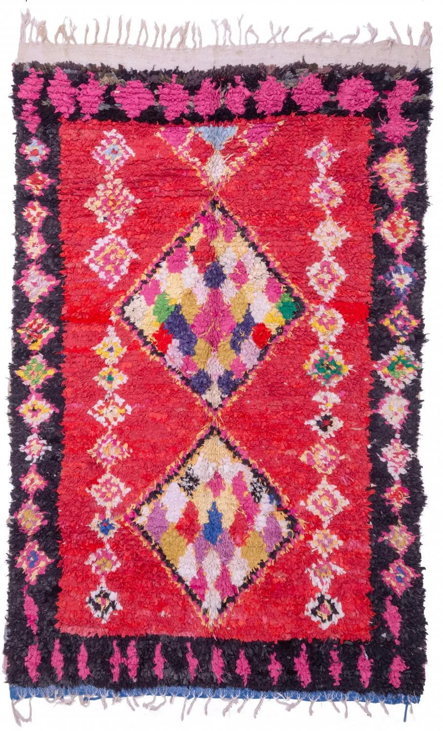 Marokkói Boucherouite szőnyeg 255 x 165 cm