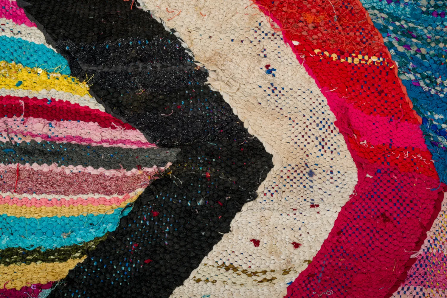 Marokkói Boucherouite szőnyeg 125 x 265 cm