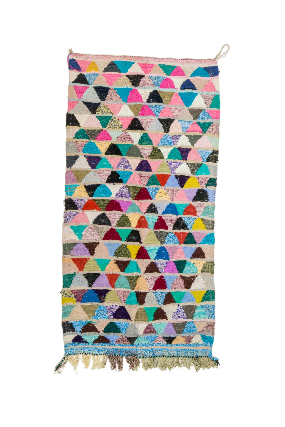 Marokkói Boucherouite szőnyeg 125 x 255 cm