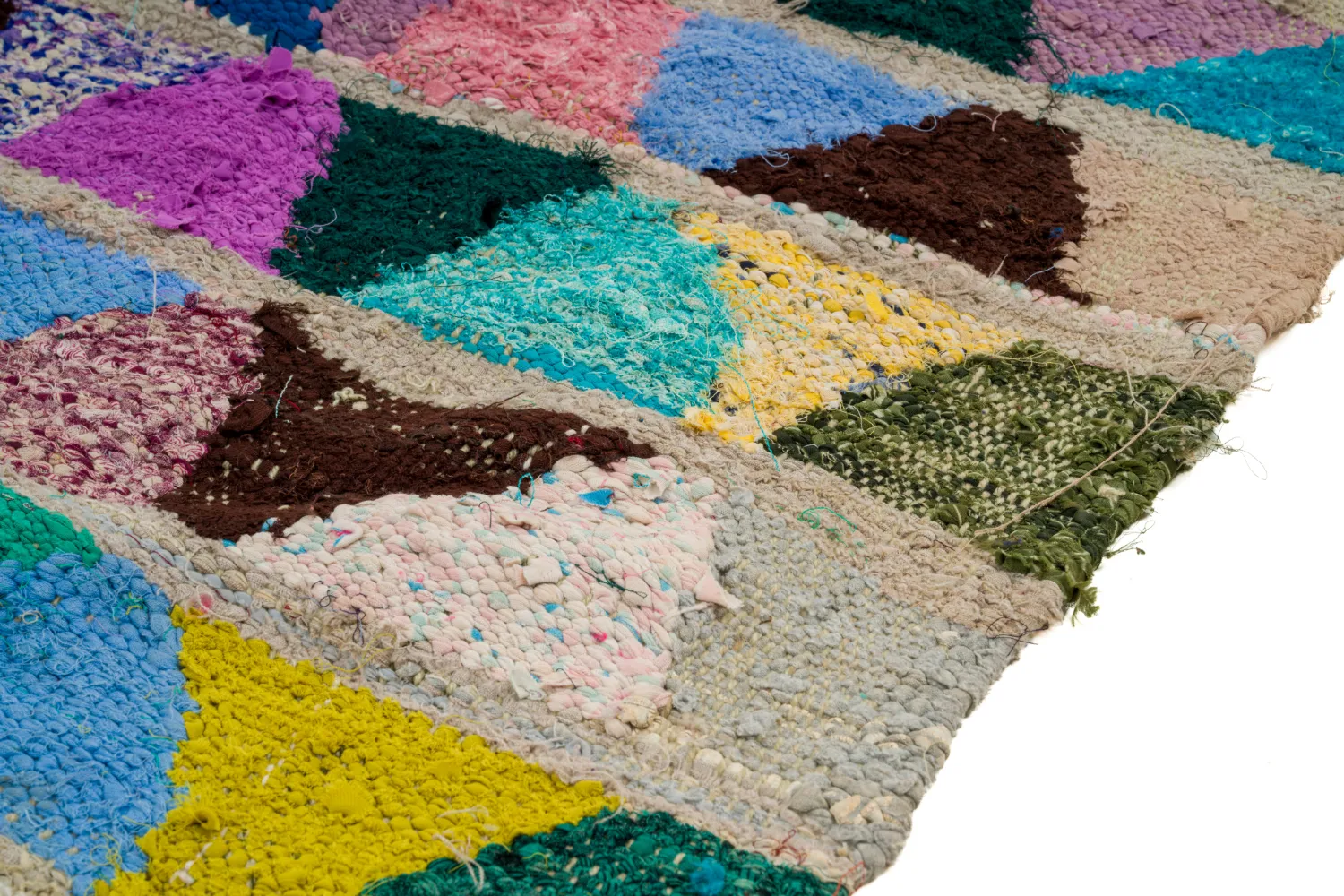 Marokkói Boucherouite szőnyeg 125 x 255 cm