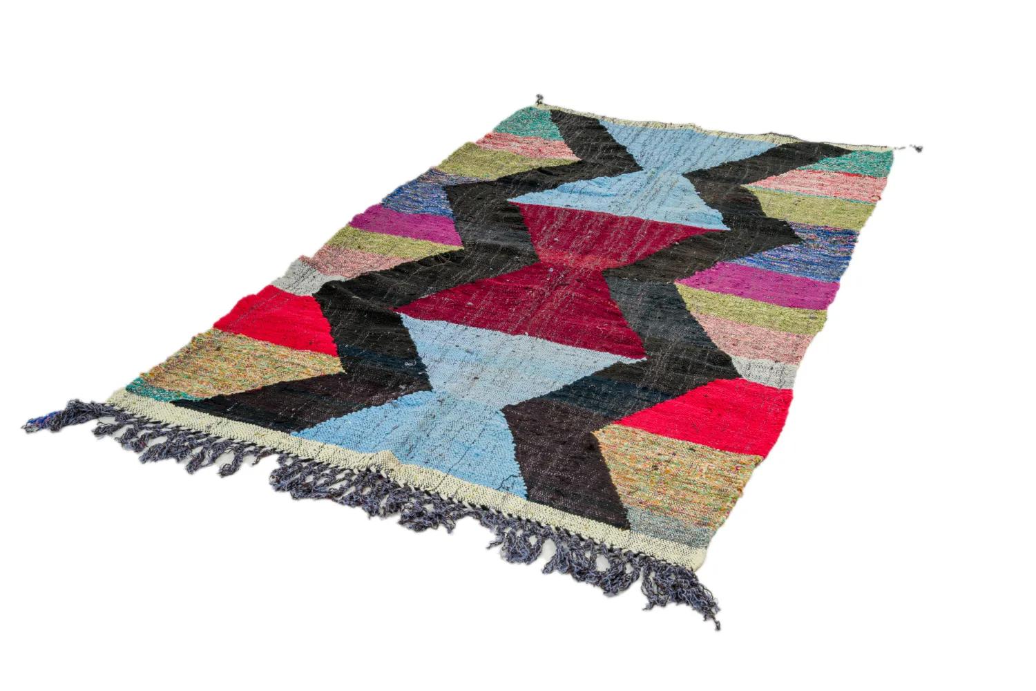 Marokkói Boucherouite szőnyeg 135 x 240 cm