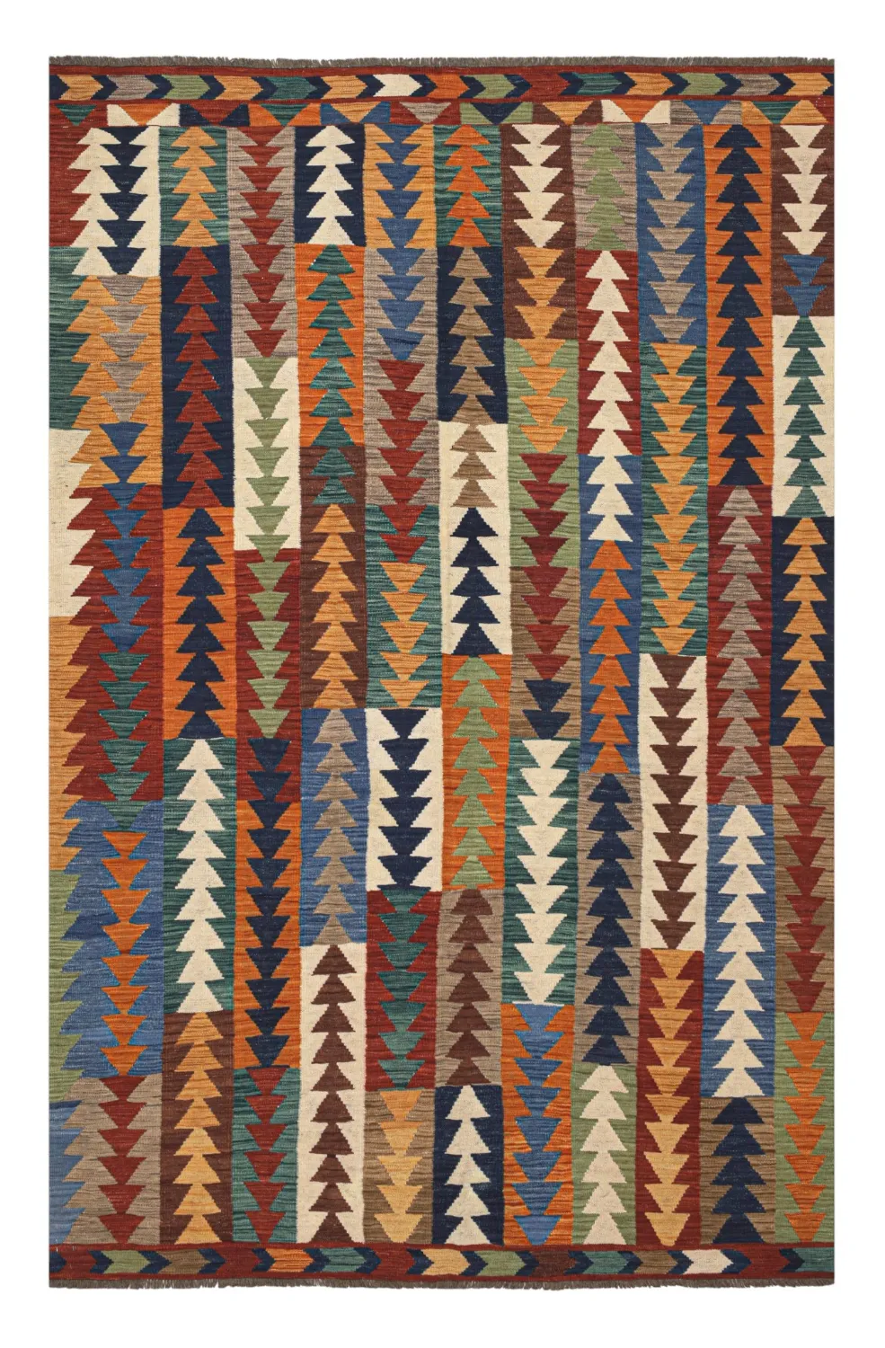 Keleti Szőnyeg - Hazara Kelim Hand Woven - 194 x 299 cm
