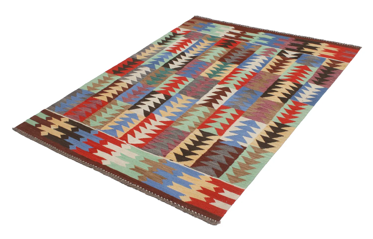 Keleti Szőnyeg - Hazara Kelim Hand Woven - 154 x 201 cm