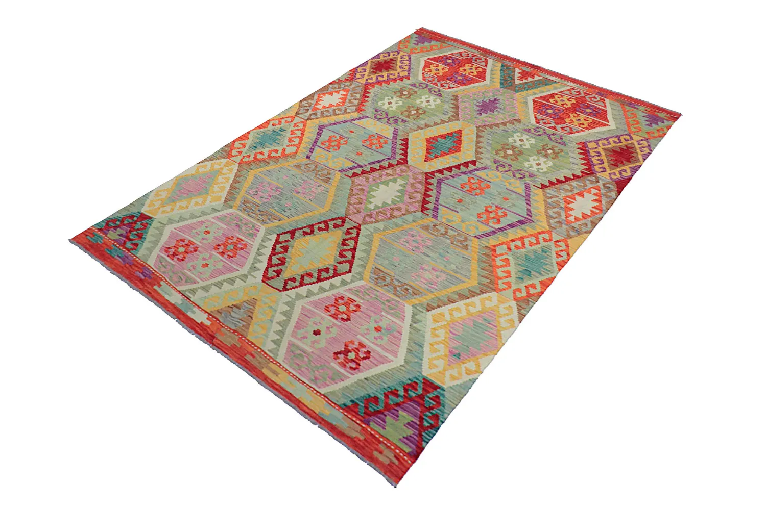 Keleti Szőnyeg - Vegi Kelim Hand Woven - 172 x 256 cm