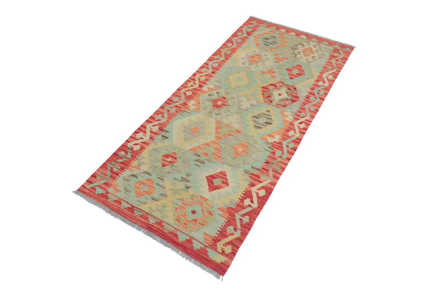 Keleti Szőnyeg - Vegi Kelim Hand Woven - 88 x 199 cm