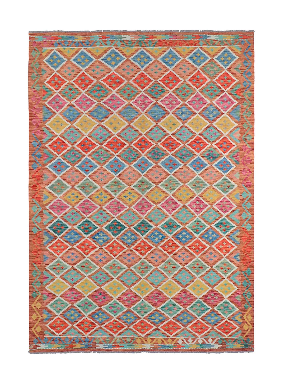 Keleti Szőnyeg - Vegi Kelim Hand Woven - 202 x 294 cm