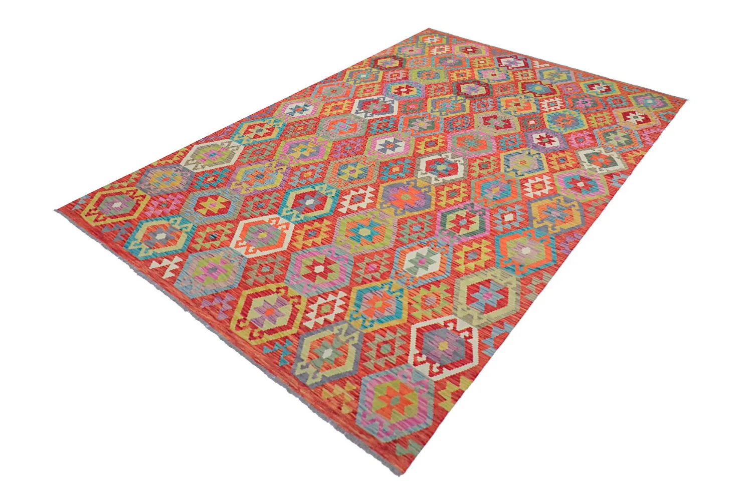 Keleti Szőnyeg - Vegi Kelim Hand Woven - 203 x 296 cm