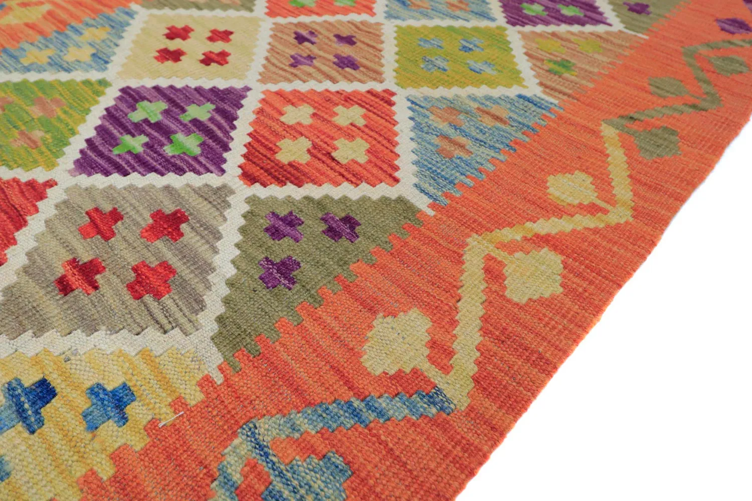 Keleti Szőnyeg - Vegi Kelim Hand Woven - 79 x 298 cm