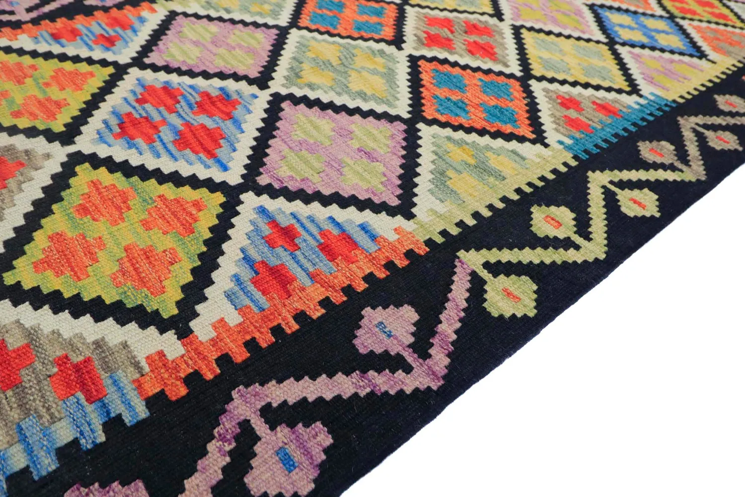 Keleti Szőnyeg - Vegi Kelim Hand Woven - 80 x 268 cm