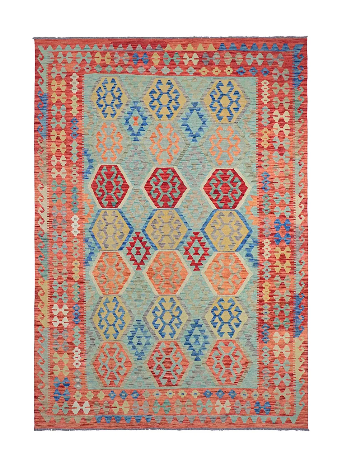Keleti Szőnyeg - Vegi Kelim Hand Woven - 196 x 292 cm
