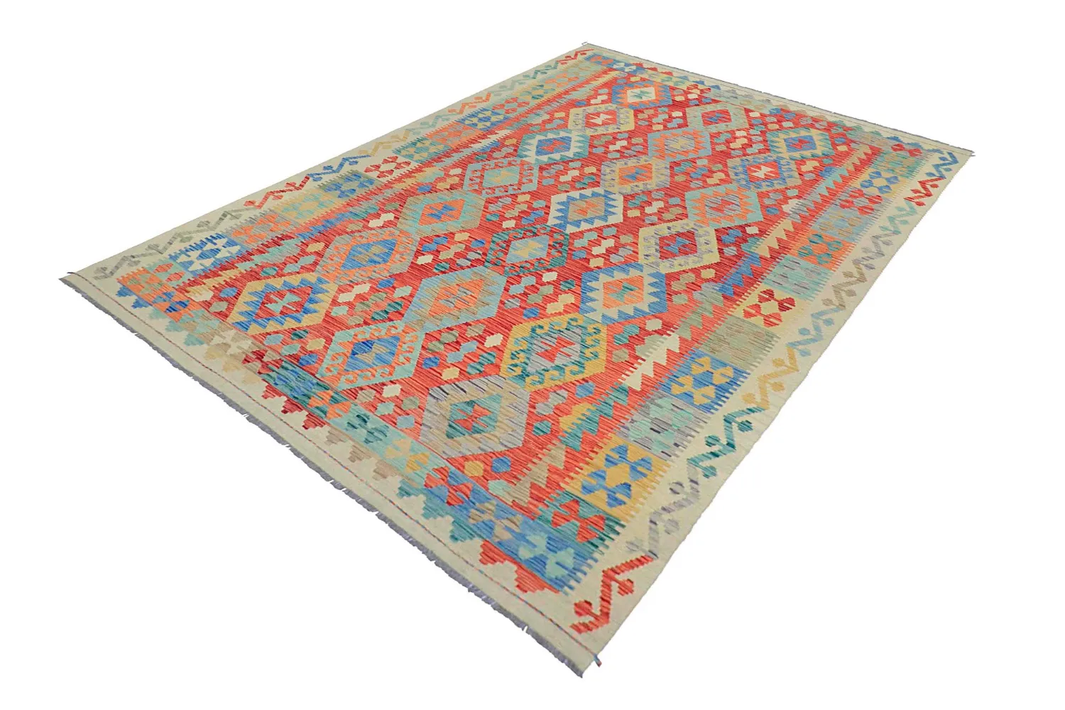 Keleti Szőnyeg - Vegi Kelim Hand Woven - 202 x 294 cm